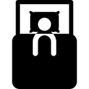 sleep, Lying, Rest, Sweet Dreams, people, Sleeping, Bed, Resting, person, Man Black icon