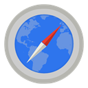 Map, safari RoyalBlue icon