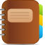 diary SaddleBrown icon