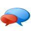 Chat, Comment, talk, speak LightSkyBlue icon