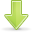 download, Decrease, Descend, Down, fall, Arrow, descending YellowGreen icon