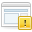 layout, exclamation, web, wrong, warning, Error, Alert Silver icon