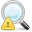 search, seek, Find, Error, wrong, warning, Alert, exclamation Icon