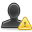 warning, Account, wrong, people, Error, exclamation, Human, user, Alert, profile DarkSlateGray icon