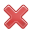 no, cancel, Close, stop IndianRed icon