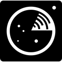 Control, signals, Radars, localization, secret, Tools And Utensils, radar, signal, Service, Secret Service Black icon