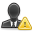 Human, Alert, Business, exclamation, user, warning, Error, profile, wrong, Account, people DarkSlateGray icon