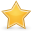 Favourite, star, bookmark Goldenrod icon