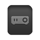 powerpoint, ppt, Presentation Black icon