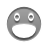 Emoticon, Fun, smile, funny, Emotion, happy Gray icon