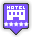 Building, bookmark, star, Favourite, Architecture, hotel DarkSlateGray icon