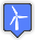 Windturbine DarkSlateGray icon