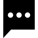 interface, Comments, symbol, Bubbles, speech bubble, Rectangular, Supra Icons, Bubble, speech bubbles, Comment Black icon