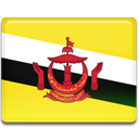 flag, Brunei, Country Gold icon