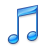 Note, music DarkSlateBlue icon
