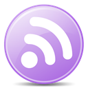 subscribe, feed, lilac, Rss Plum icon