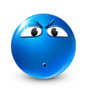 Emotion, Face, smiley, Emoticon DodgerBlue icon