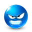 Emotion, Emoticon, smiley, Face DodgerBlue icon