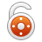 Unlock, locked, Lock, security DarkGray icon
