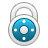 Blue, locked, Lock, security, secure, Safe DarkGray icon