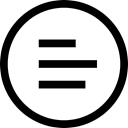 left align, Alignment, Circle, Align, Circular, symbol, Left Alignment, Aligned, Rounded Ui, interface Black icon