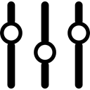 button, interface, tool, Control, symbol, Controls, Detailed Icons, equalizer, Consoles, Console Black icon