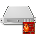 Server, Firewall Black icon