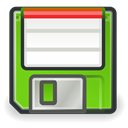 green, save, media, Floppy DarkSlateGray icon