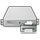 Print, Server, printer Black icon