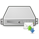 Server, envelop, Email, Letter, mail, Message Black icon