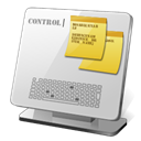Control panel Black icon