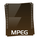 video, mpg, Mpeg Black icon