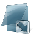 Folder, Link Black icon