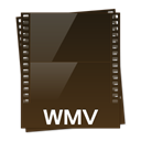 Wmv, video Black icon