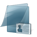 namecard, Folder Black icon