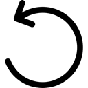 counterclockwise, Rotating, Circular Arrow, Arrow, symbol, left arrow, Circle, Arrows Black icon