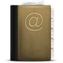 hard drive, Hdd, phone book, hard disk DarkOliveGreen icon