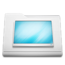 Folder, White, Desktop Black icon