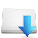 Downloads, White, Folder WhiteSmoke icon