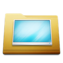 Desktop, Classic, Folder Black icon