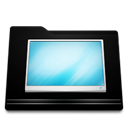 Desktop, Black, Folder Black icon