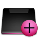 Folder, Add, plus Black icon