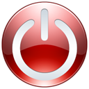 shutdown, turn off, Power off DarkRed icon