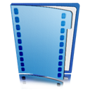 movie, video, Folder, film SteelBlue icon