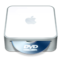 disc, Dvd, mac, mini Black icon