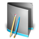 Folder, Application Black icon