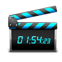 video, movie, update, film Black icon