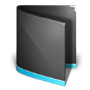 Folder, Black, generic DarkSlateGray icon