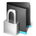 private, Black, Folder DarkSlateGray icon