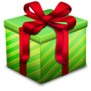 gift, present Black icon